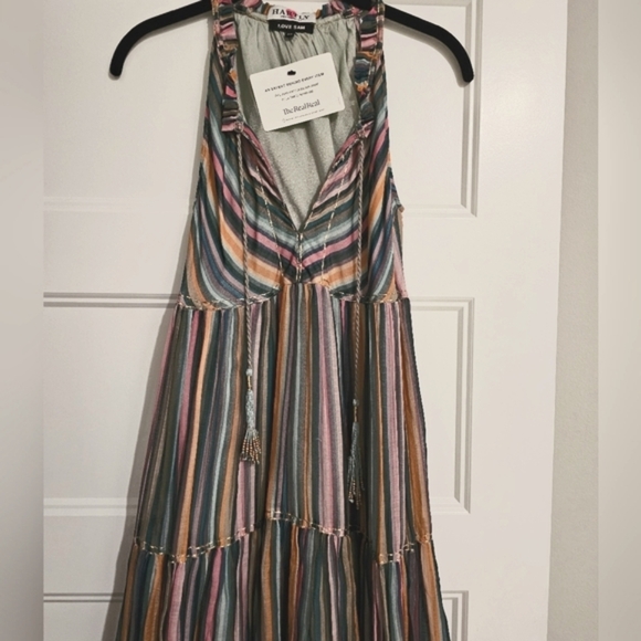 Hartly Love Sam Striped Sleeveless Multi-Color Long Dress sz xs - Picture 4 of 13